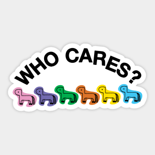 REX ORANGE COUNTY PONY WHO CARES Sticker